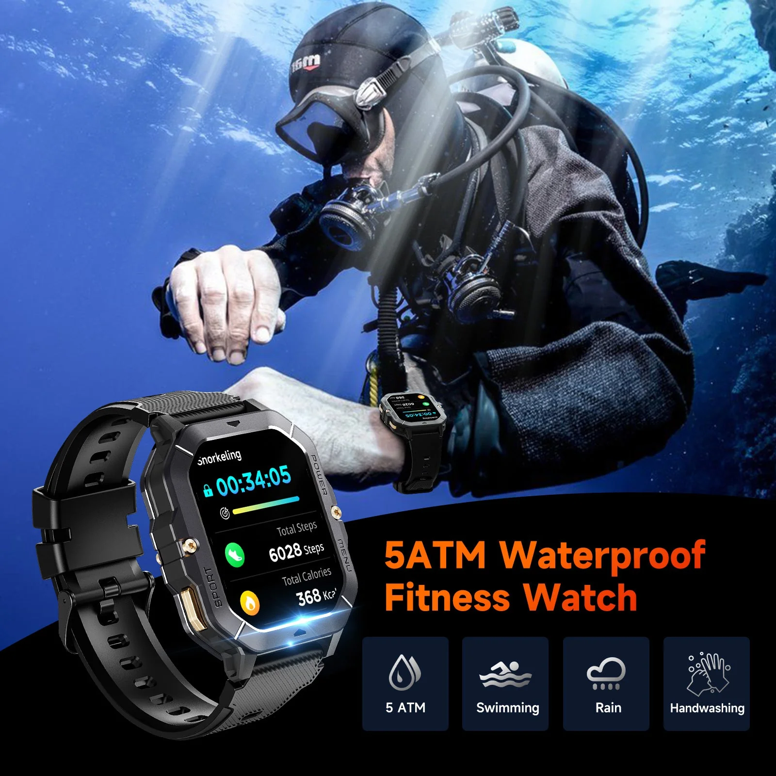 OUKITEL BT101 MILITÄRISCHE INTELLIGENTE UHR - Image 10
