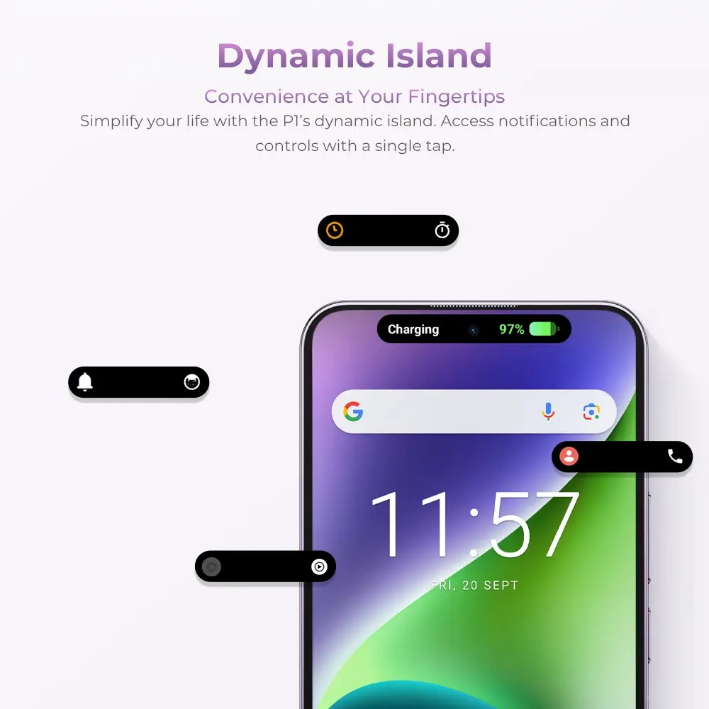 Oukitel P1 6.7-inch 5150mAh Battery 8.2mm Ultra-thin Body SmartPhone(8GB+256GB) - Image 13