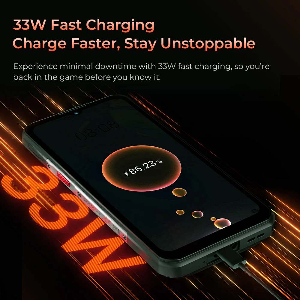 Oukitel WP55 5G Rugged Phone 6.6'' HD+ Display 11000mAh Big Battery 108MP Camera Android 15(12GB+256GB NFC) - Image 5